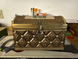 Cosmetics tray, Emergency light, tin box