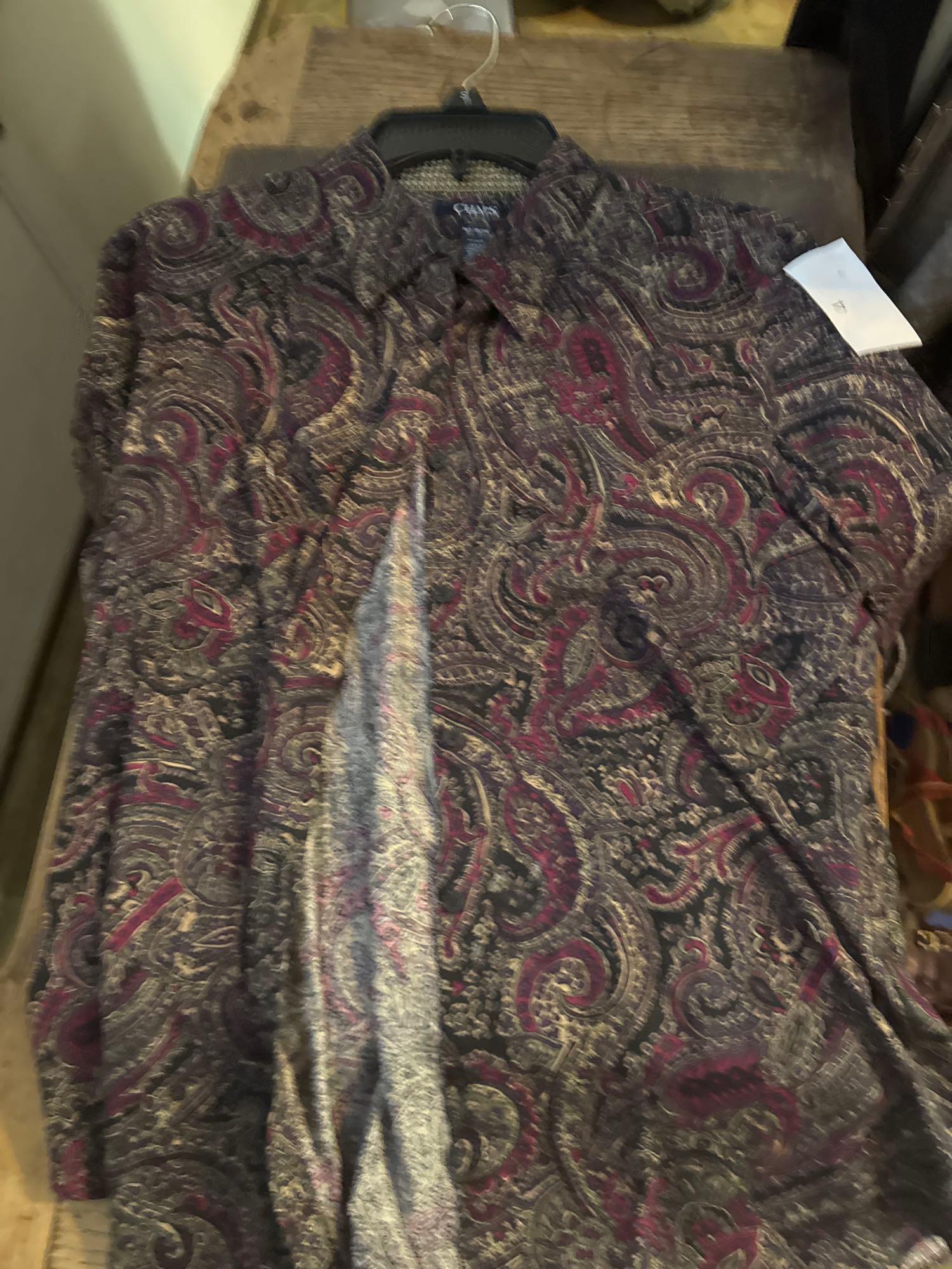 Womens blouses and shirts sizes 810, mediums, 63 pieces