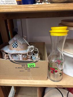 Decor, vases, plastic lazy Suzan plastic bowls