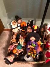 Annalee Art figures Holloween and Thanksgiving