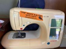 Singer, quantum XL 100 sewing machine and embroidery