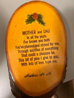 wall decor; clock; key holder; plaque