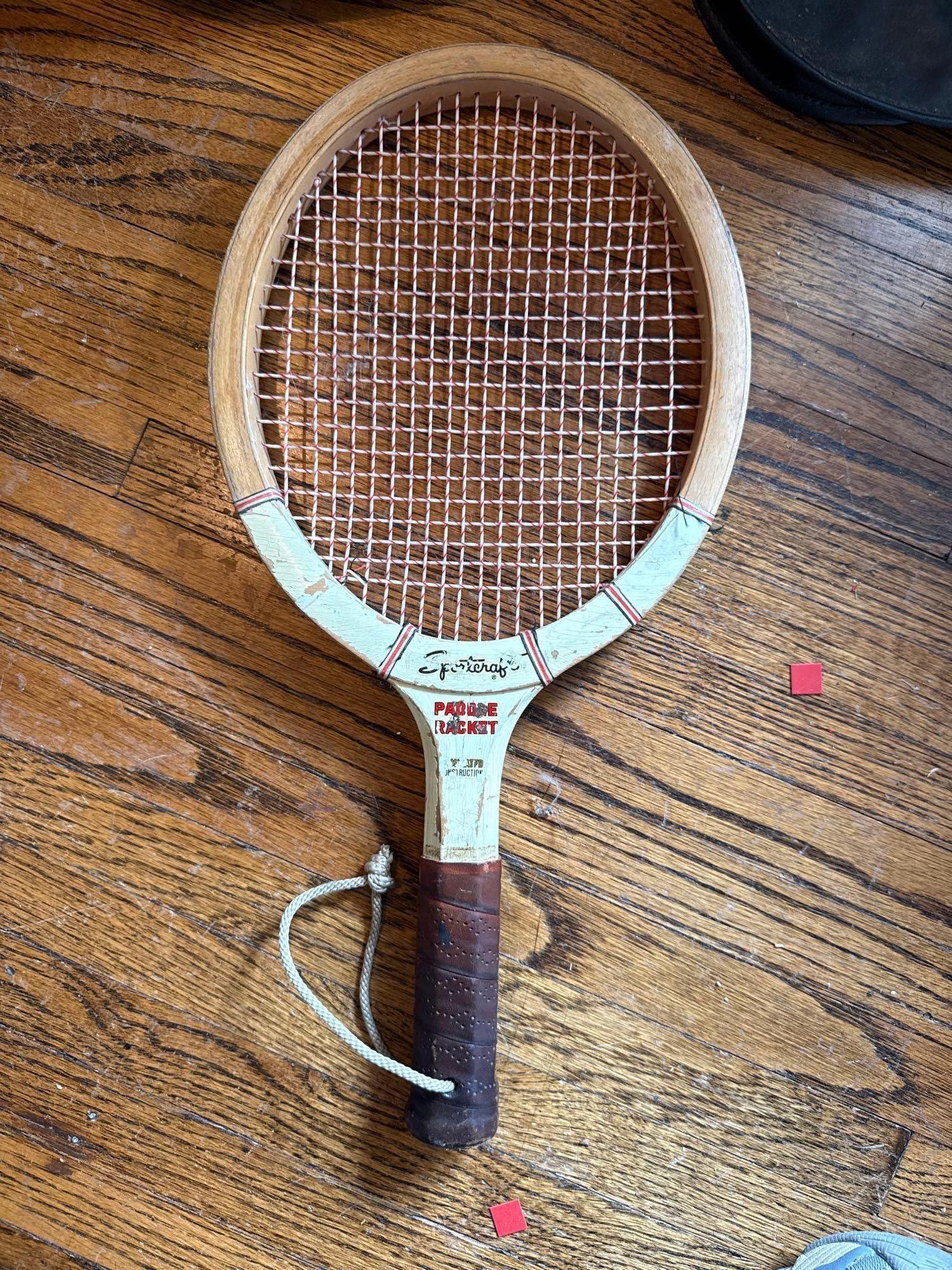 5 Tennis rackets, paddle racket, covers