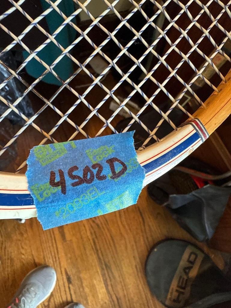 5 Tennis rackets, paddle racket, covers