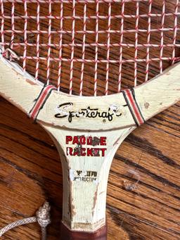 5 Tennis rackets, paddle racket, covers