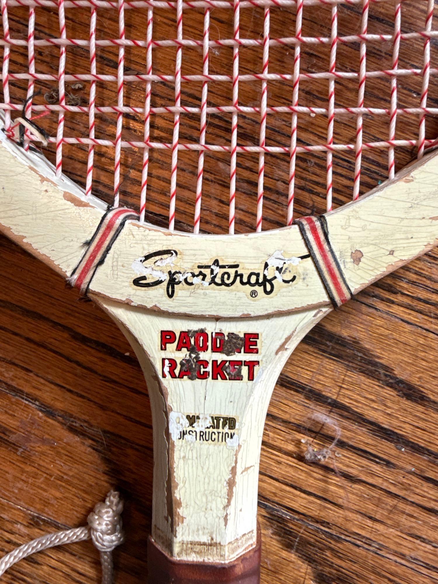 5 Tennis rackets, paddle racket, covers