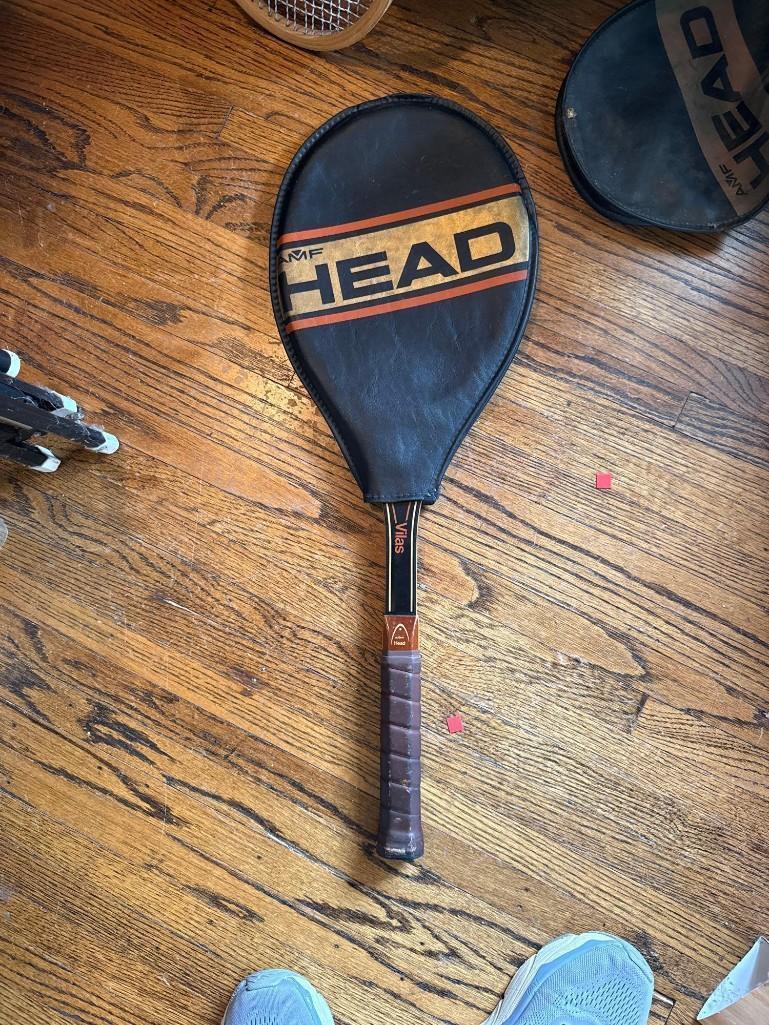 5 Tennis rackets, paddle racket, covers
