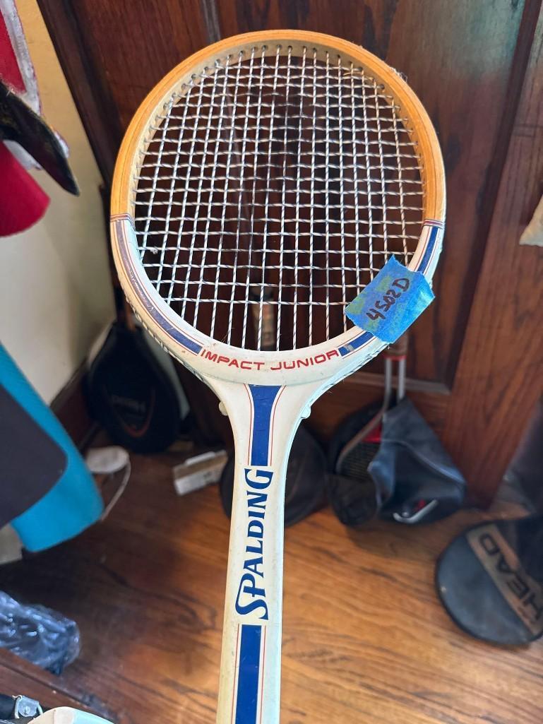 5 Tennis rackets, paddle racket, covers