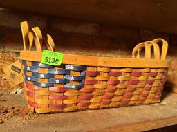 Woven baskets and carving board