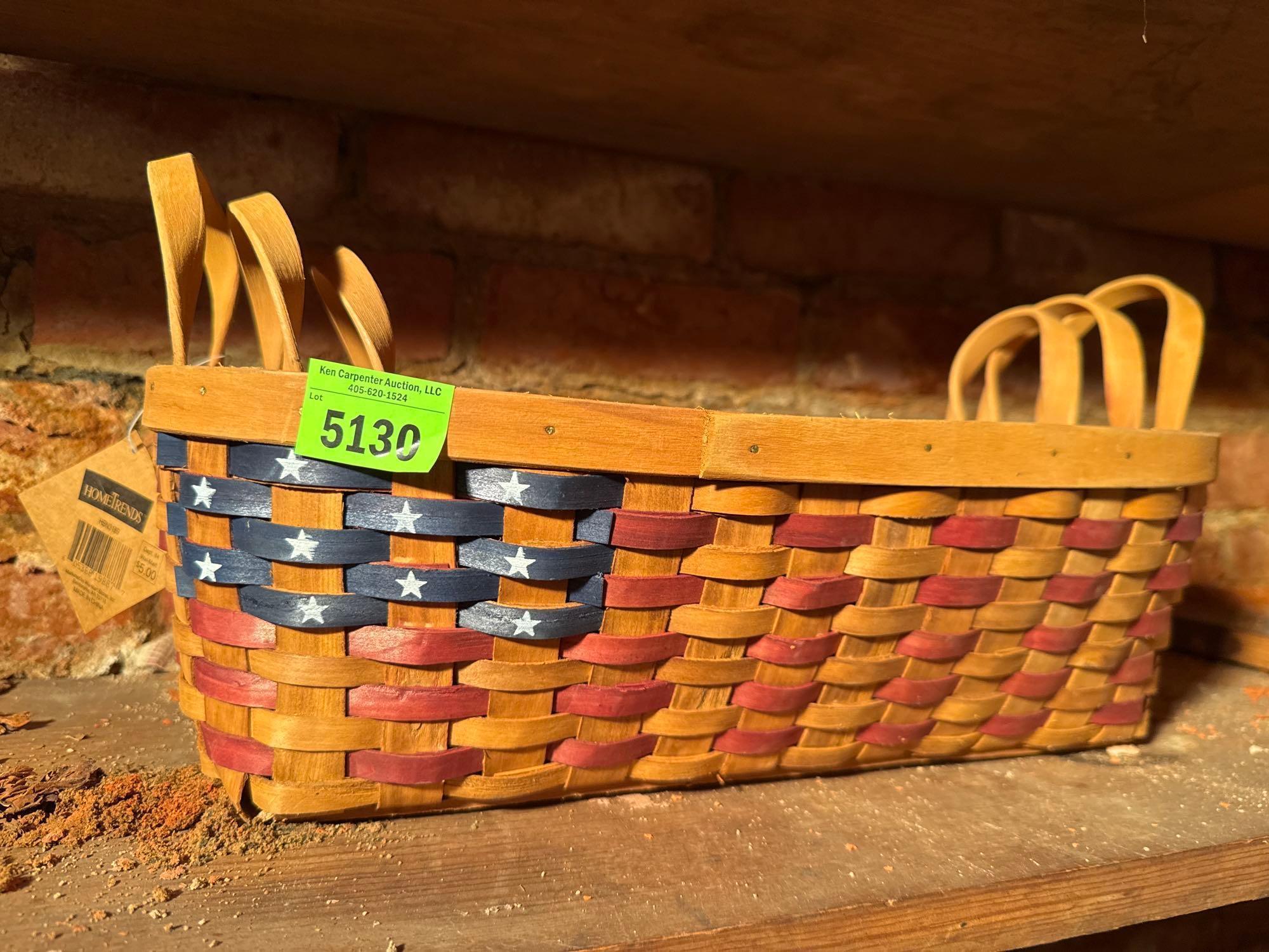 Woven baskets and carving board