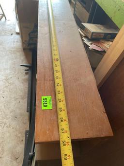 Bed frame rails and headboard