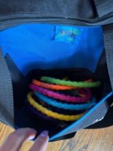 Tote with toys