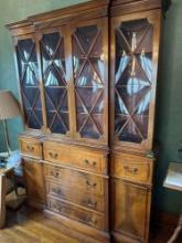 China cabinet, 16 inches x 58 inches, 80 inches in height, bring Help to load