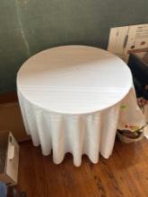 Table, 30 inches wide and 25 inches height
