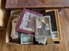 Tray box full of picture frames