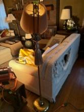 Floor brass lamp