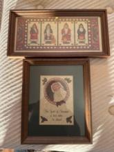 Home decor, photos frames of Santa