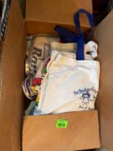 Tote bags, ribbon, giant washable ink pads and other craft items