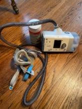 Resmed cpap machine with face mask attachment and cleaning wipes with case and cleaning kit