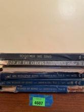 Vintage record books, see photos for titles