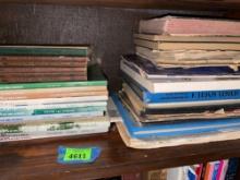 Books and hymnals, see photos for totaled and authors