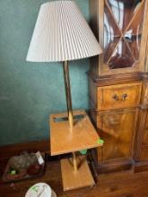 Side table floor lamp