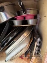 Pots pans, muffin, pans, corn, bed, moles, trays, and more