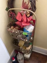 3 tier bathroom shelf, napkin holder, tissue box holder