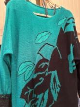 Mens and womens clothing, blouse shirt, pants sizes large to 2X approximately 110 piece pieces