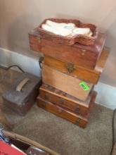 Small wooden boxes