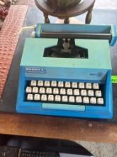 Easy rider, typewriter, globe and groove move Junior and desk mate