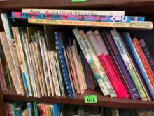 Books, third shelf down, left side, see photos for titles and authors