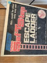 Escape ladder all metal non skid rungs