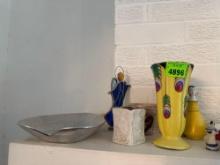 Home decor, figurines, candle lamp