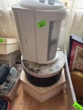 Electric heater and 2 hat boxes