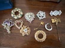 Vintage pins, stick pin