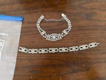 2 rhinestone bracelets
