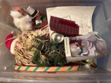 Tote with Christmas decor