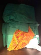 Towels in cabinet