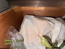 Artificial flowers in drawer