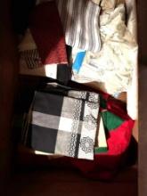 Misc fabric and items in drawer