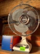 Fan and clock