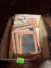 Chalk boards and drawing books