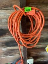 Extension cord with multi plug end