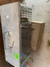 Small live animal trap and a locked lock box