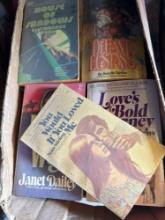 Box of books and mats
