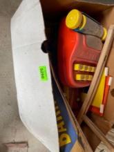 Box with toys and more