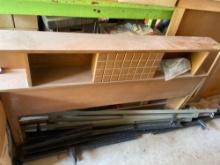 Bed frame rails and headboard