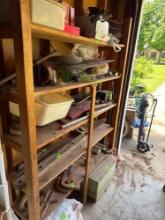 Wood shelves only contents not included, Bring Help to move, 49.5 inches by 6 feet, 13.5 width