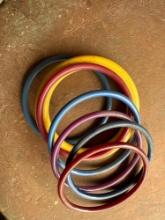 Colored bangle bracelets